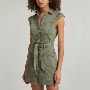 PAIGE Utility Sleeveless dress in Olive